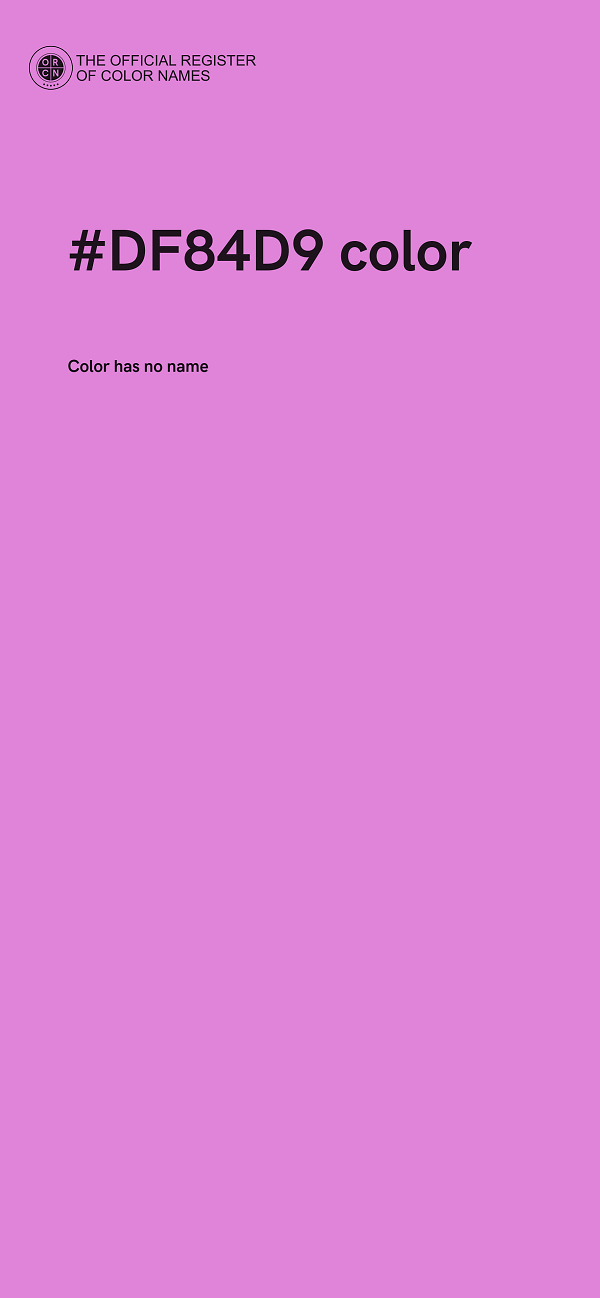 #DF84D9 color image
