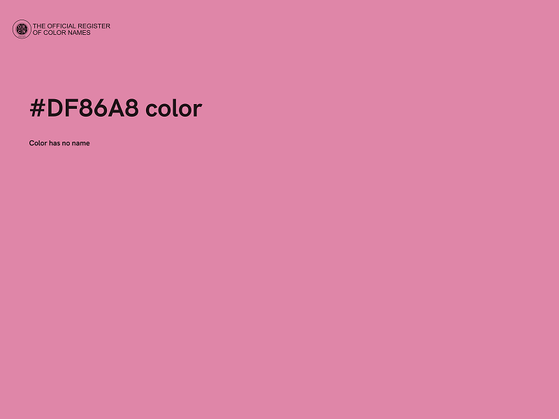 #DF86A8 color image