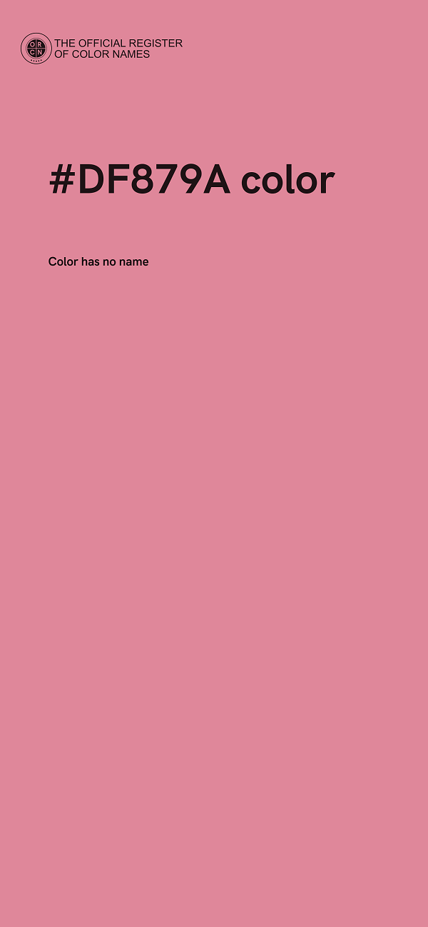 #DF879A color image