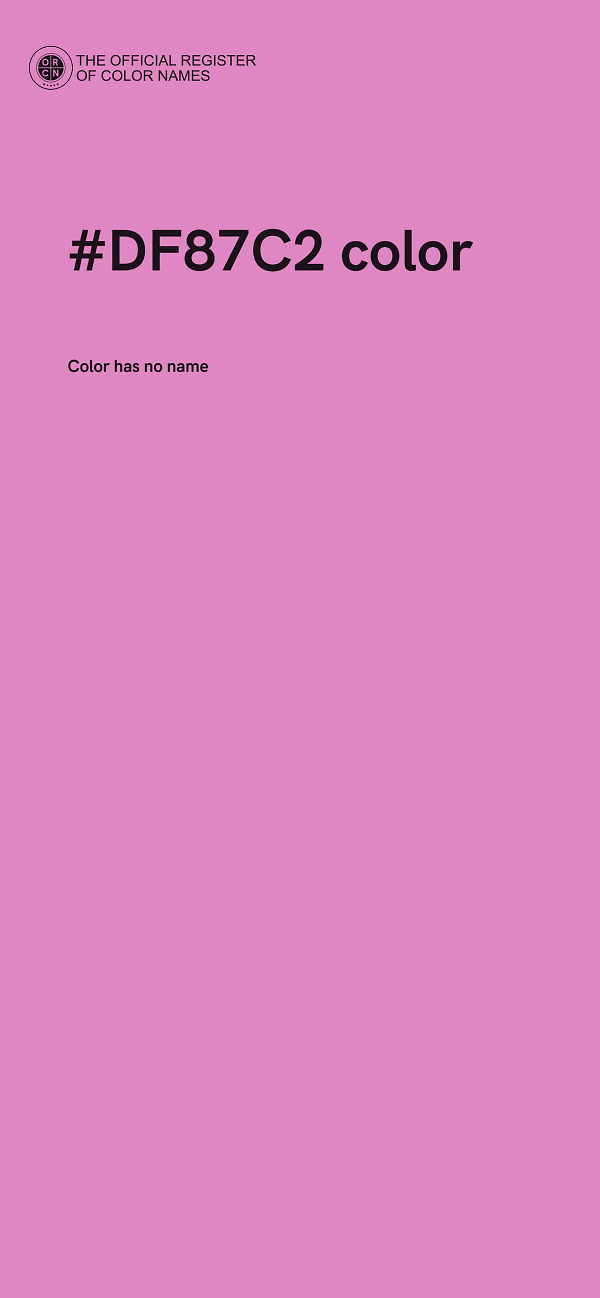 #DF87C2 color image