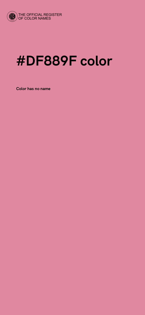 #DF889F color image