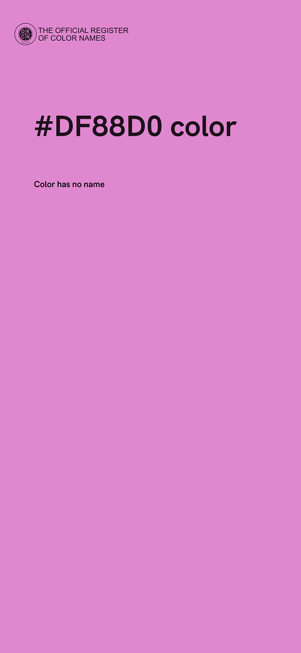 #DF88D0 color image