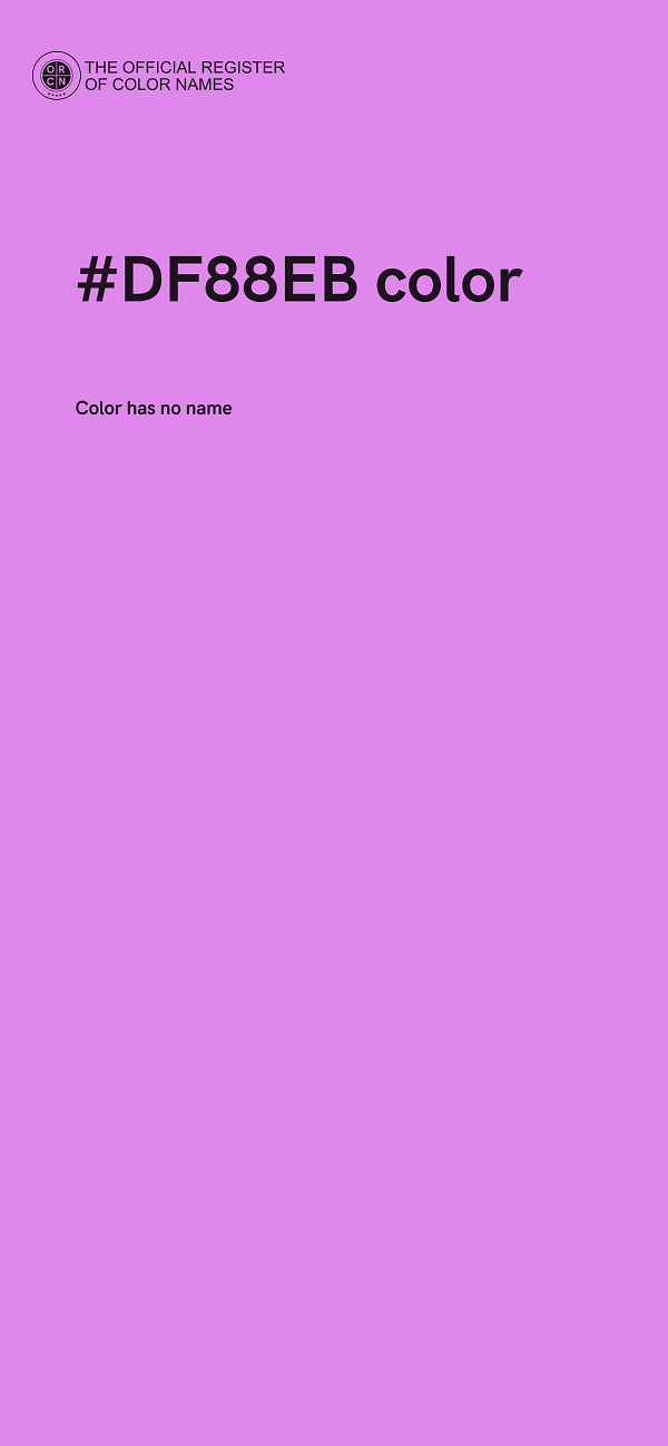 #DF88EB color image