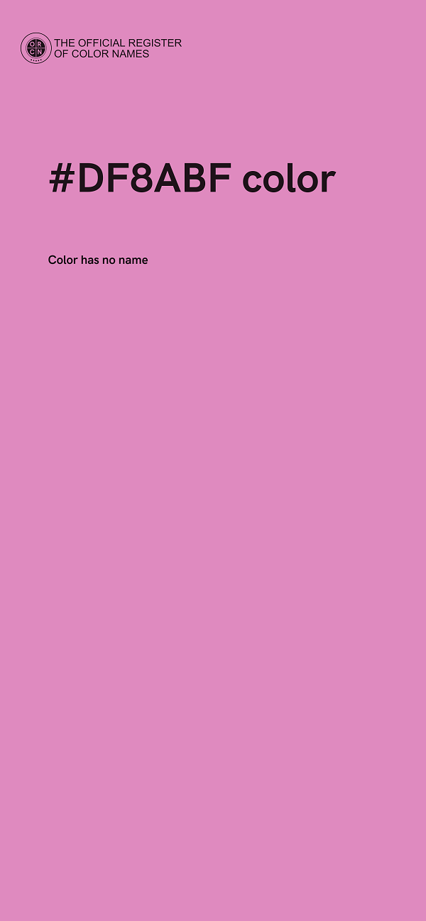#DF8ABF color image