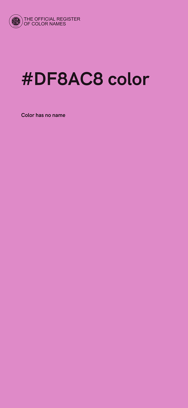 #DF8AC8 color image