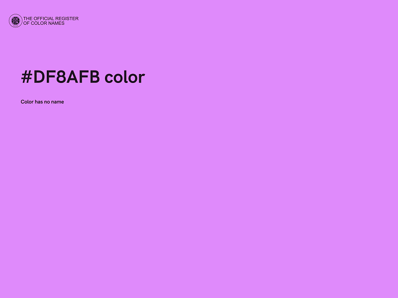 #DF8AFB color image