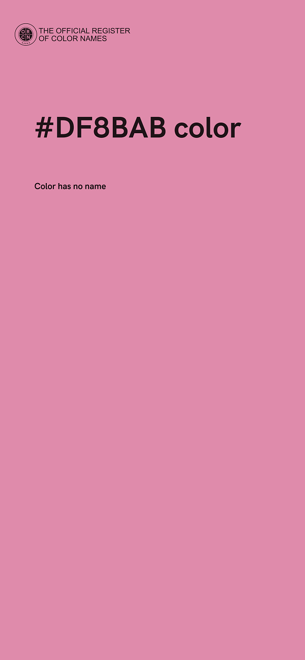 #DF8BAB color image