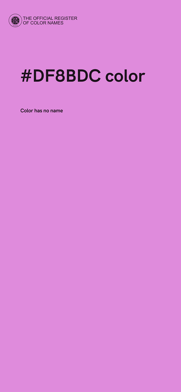 #DF8BDC color image