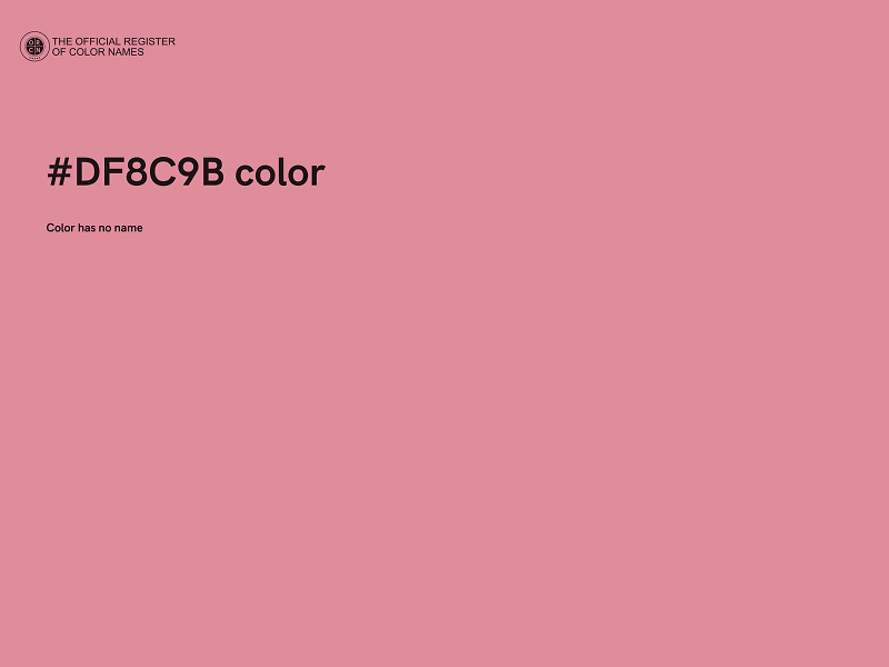 #DF8C9B color image