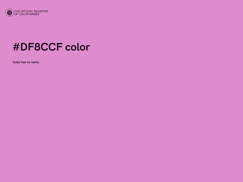 #DF8CCF color image