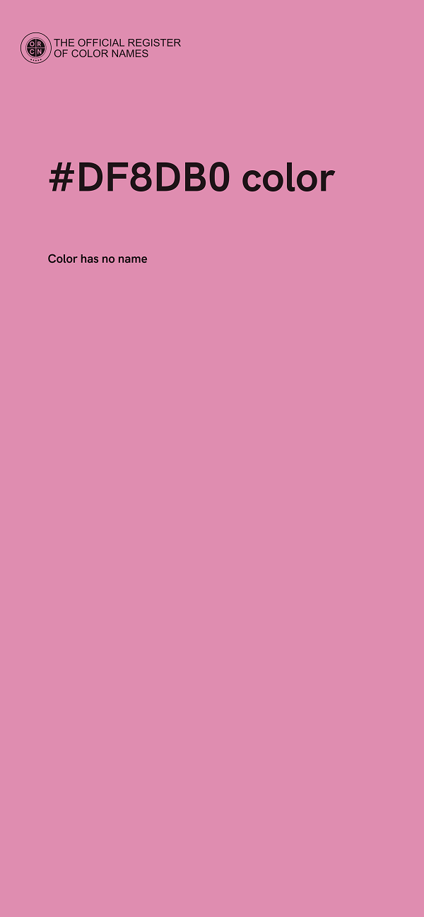 #DF8DB0 color image