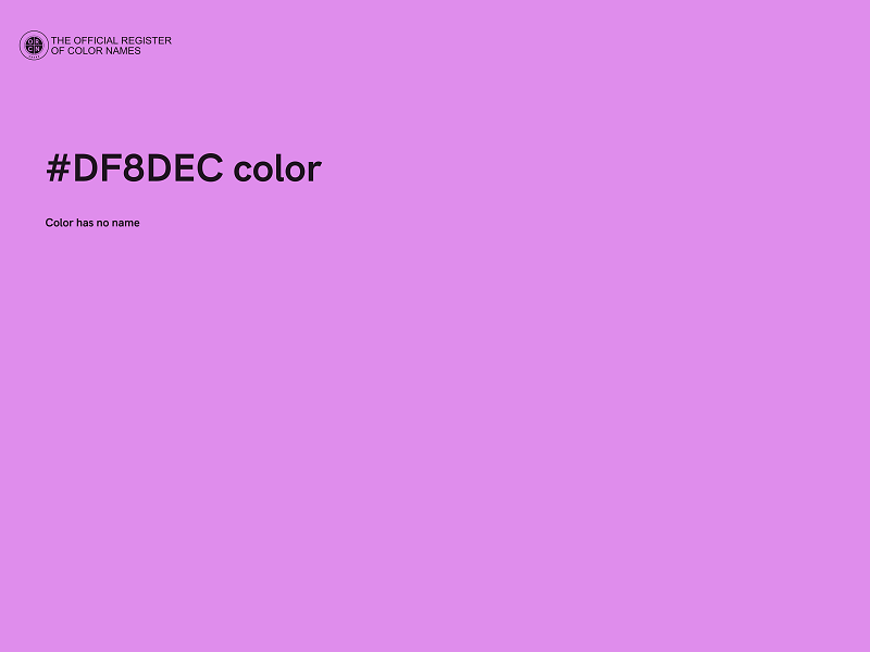 #DF8DEC color image