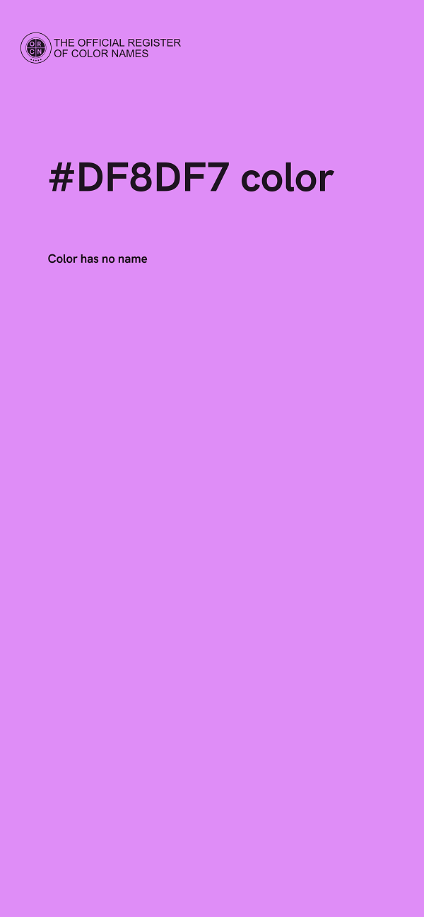 #DF8DF7 color image