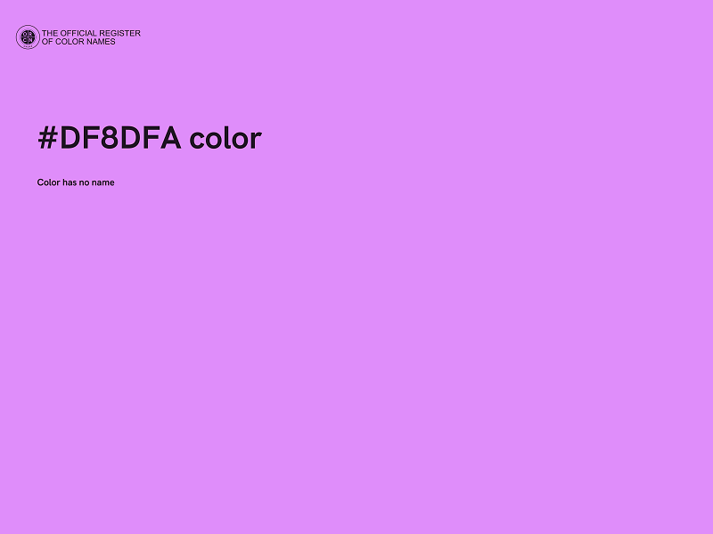 #DF8DFA color image