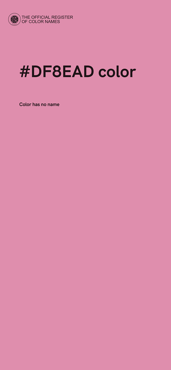 #DF8EAD color image