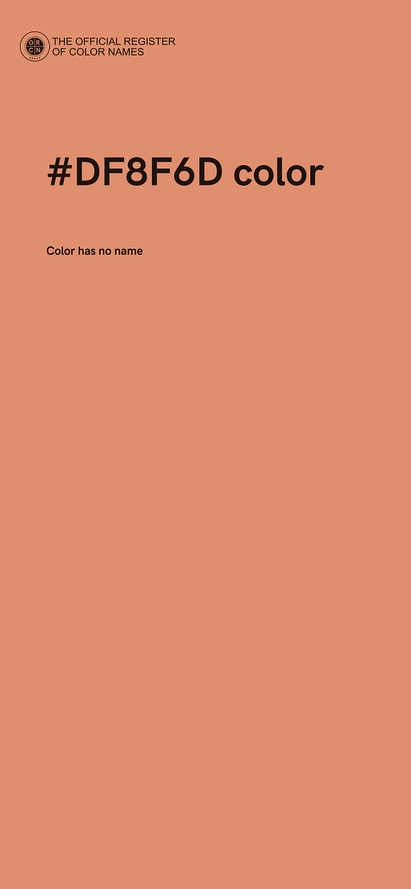 #DF8F6D color image