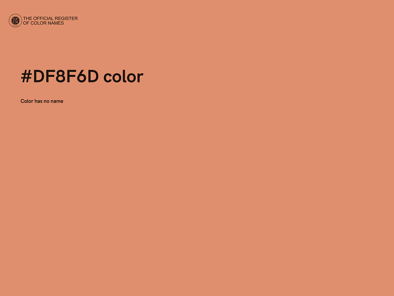 #DF8F6D color image