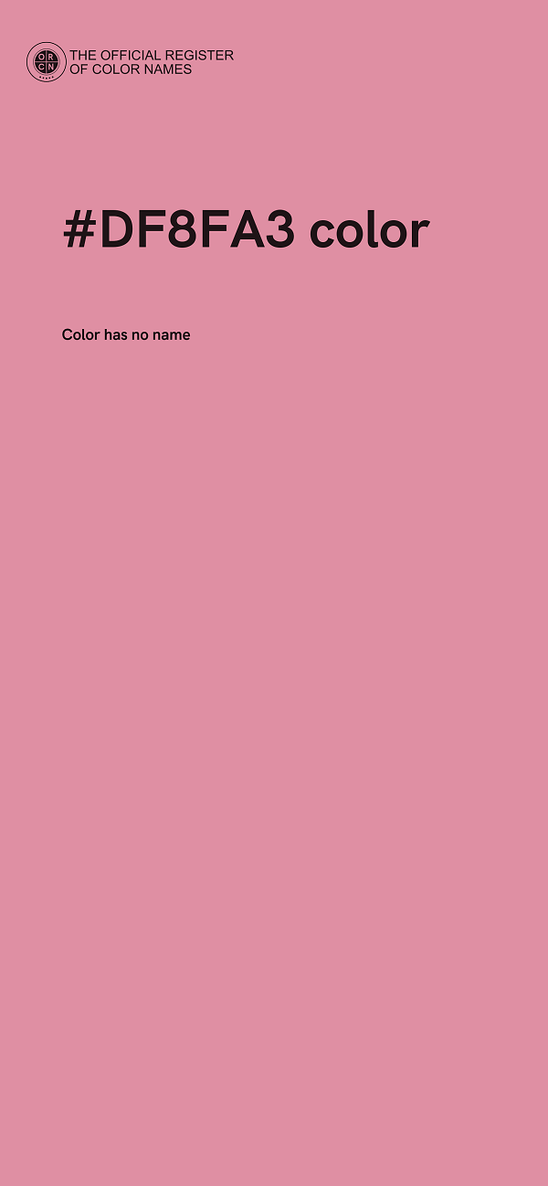 #DF8FA3 color image