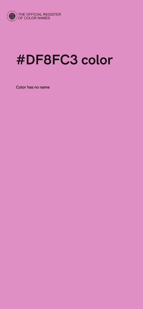 #DF8FC3 color image