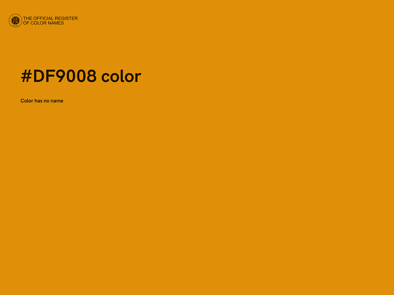 #DF9008 color image