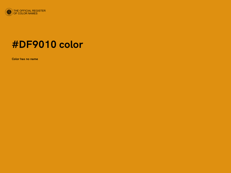 #DF9010 color image