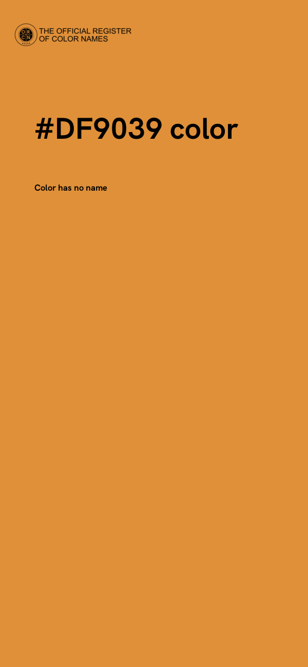 #DF9039 color image