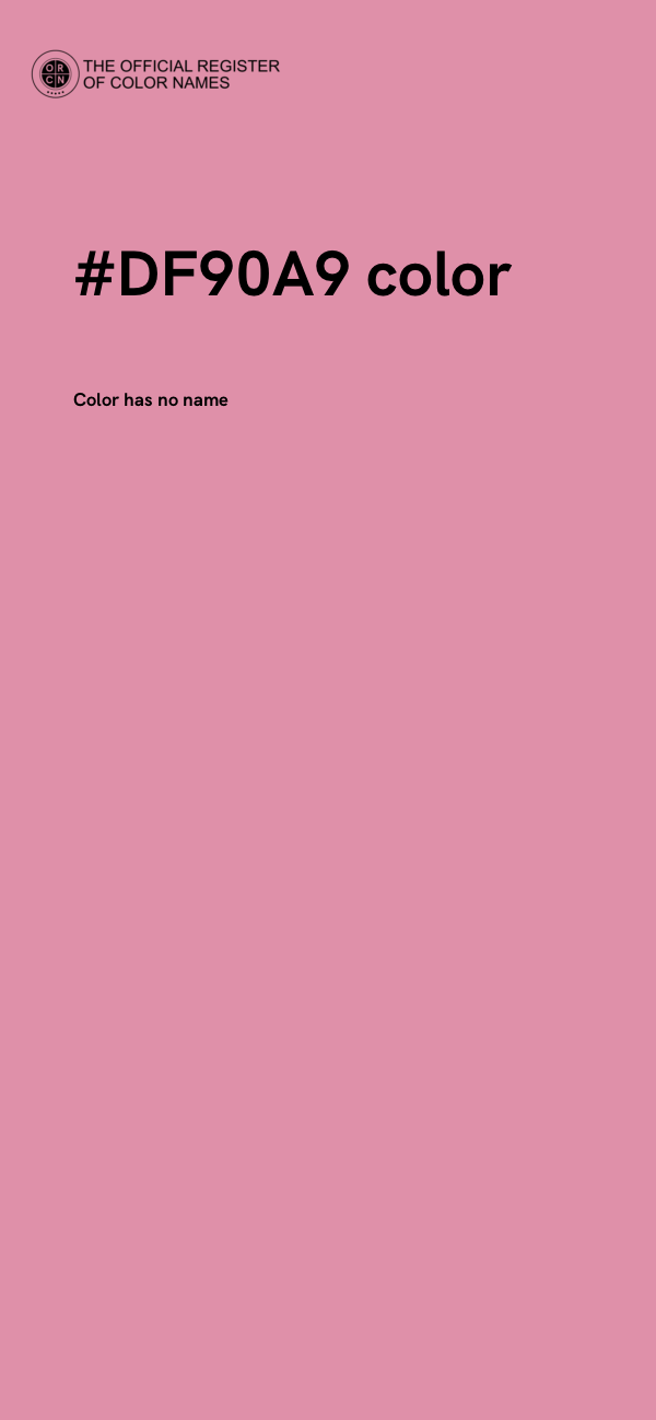 #DF90A9 color image