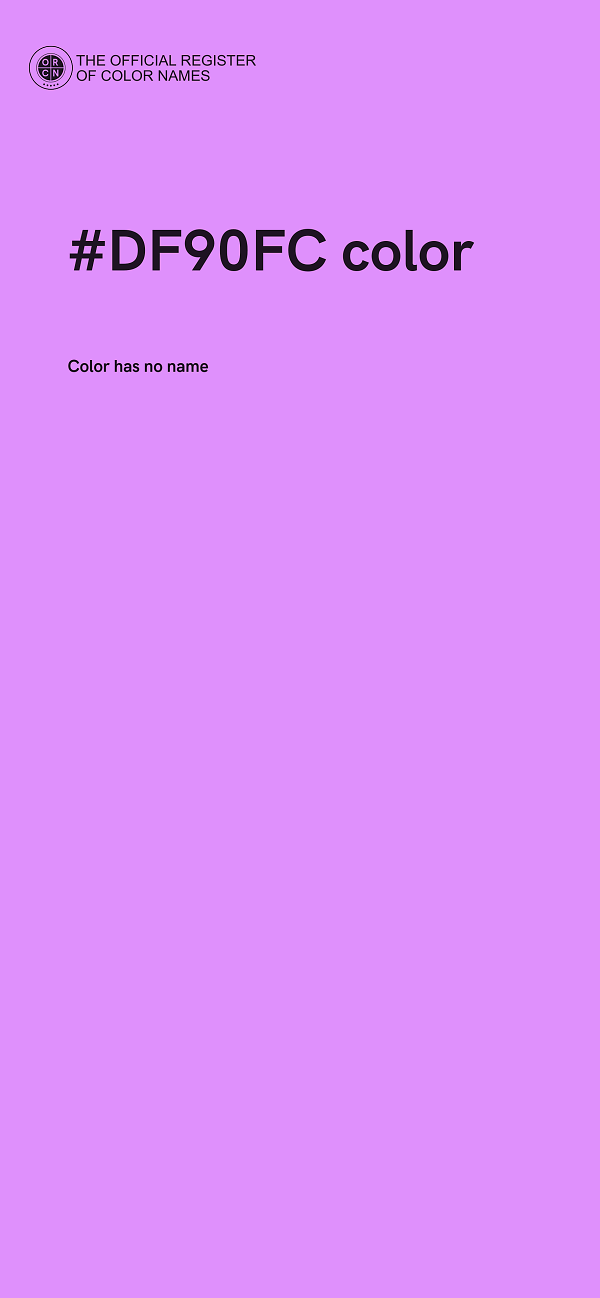#DF90FC color image