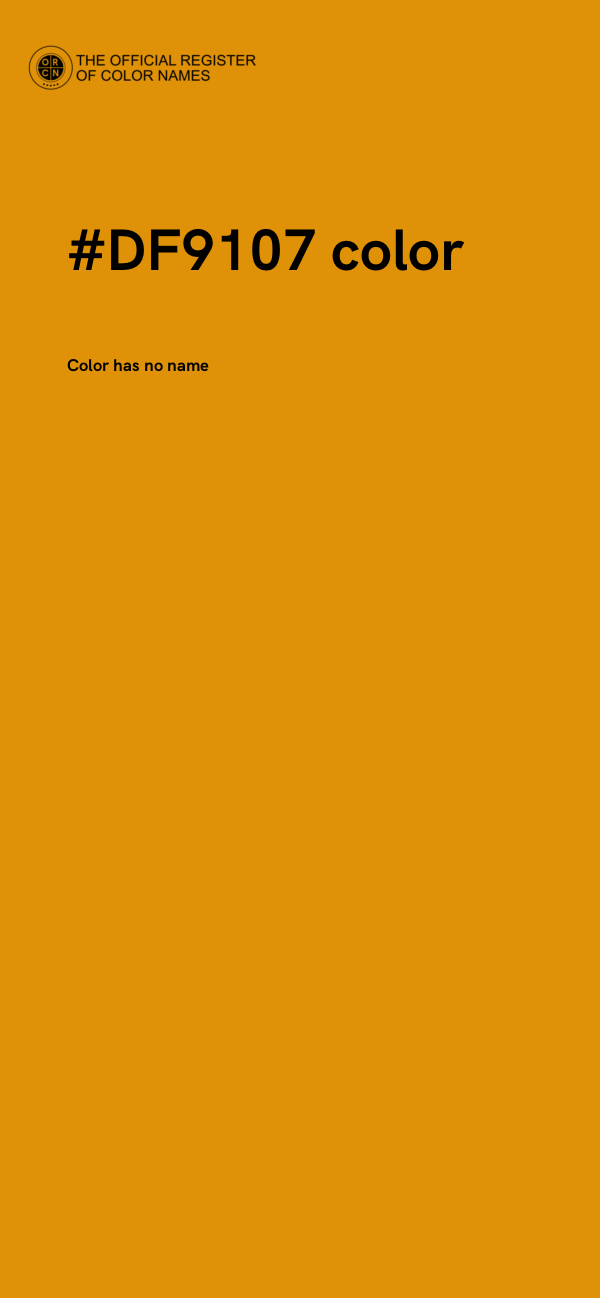 #DF9107 color image