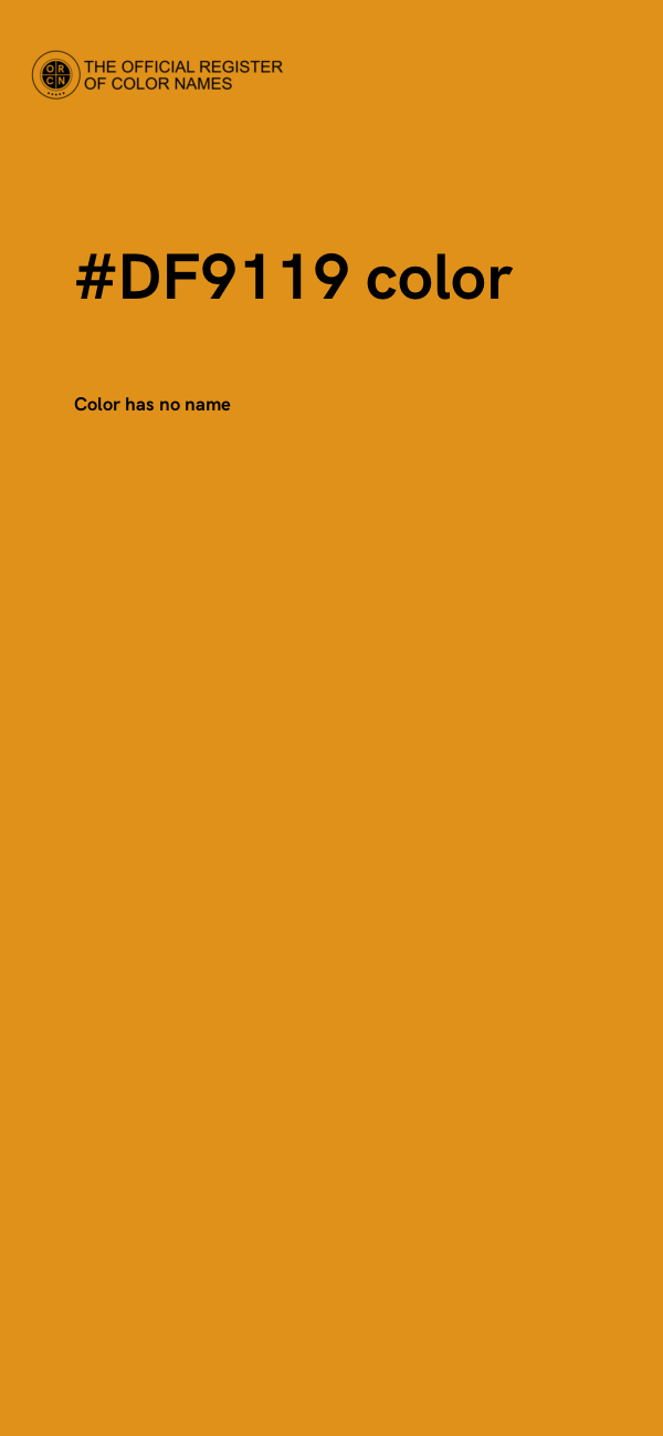 #DF9119 color image