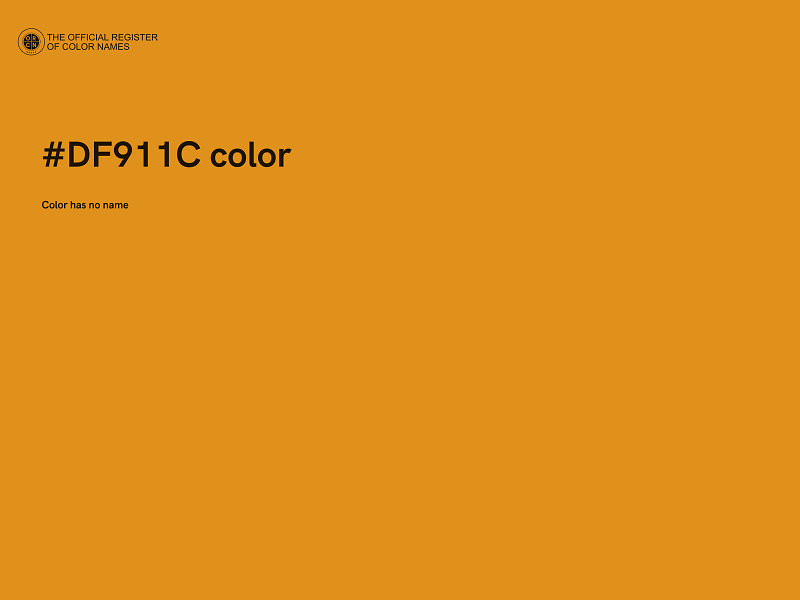 #DF911C color image