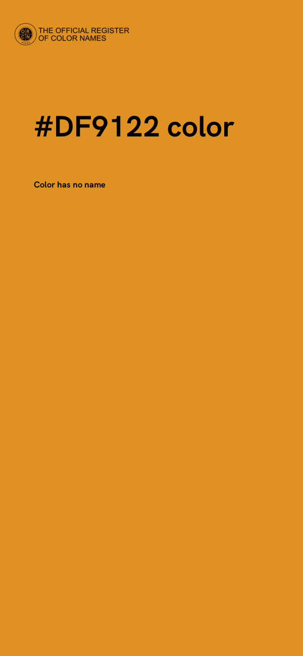 #DF9122 color image