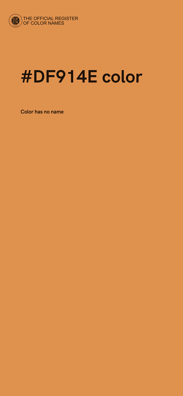 #DF914E color image
