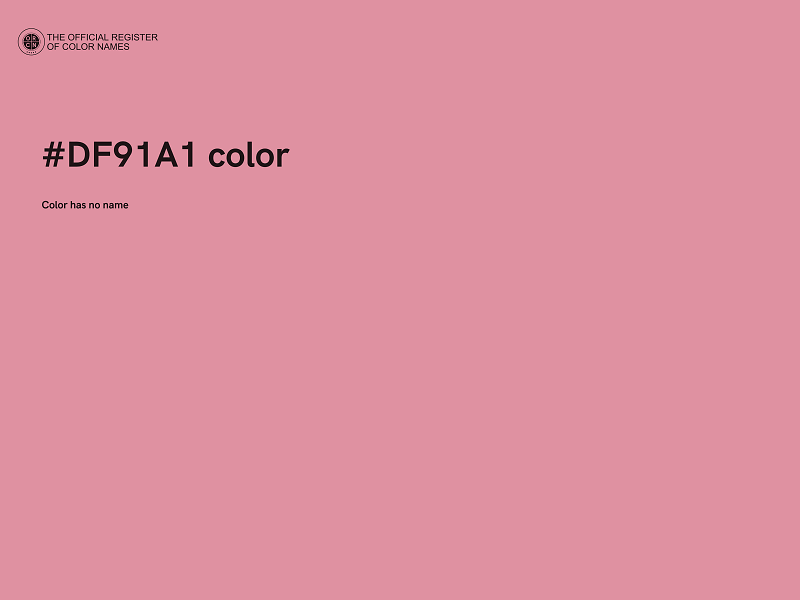 #DF91A1 color image