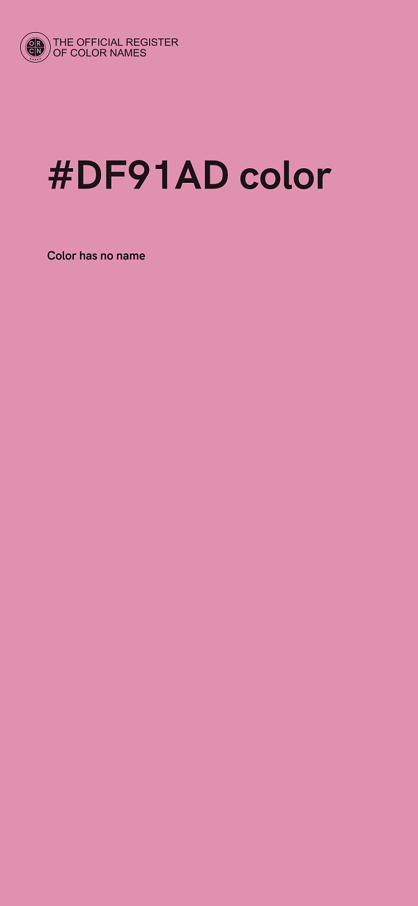 #DF91AD color image