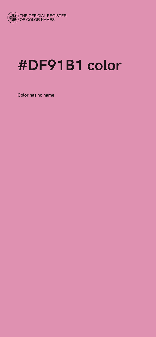 #DF91B1 color image