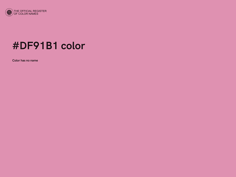 #DF91B1 color image
