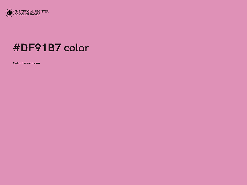 #DF91B7 color image