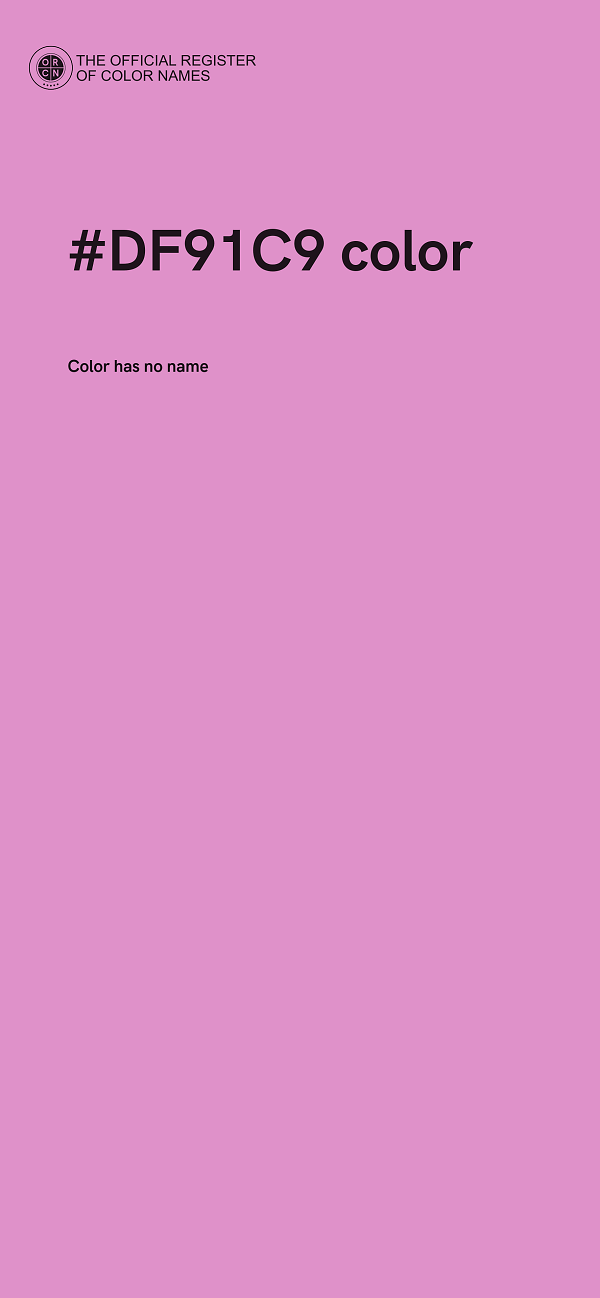 #DF91C9 color image
