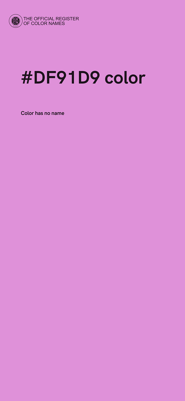 #DF91D9 color image