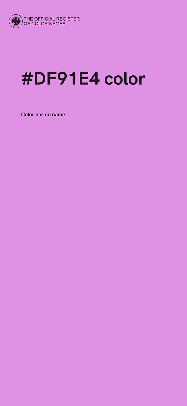 #DF91E4 color image