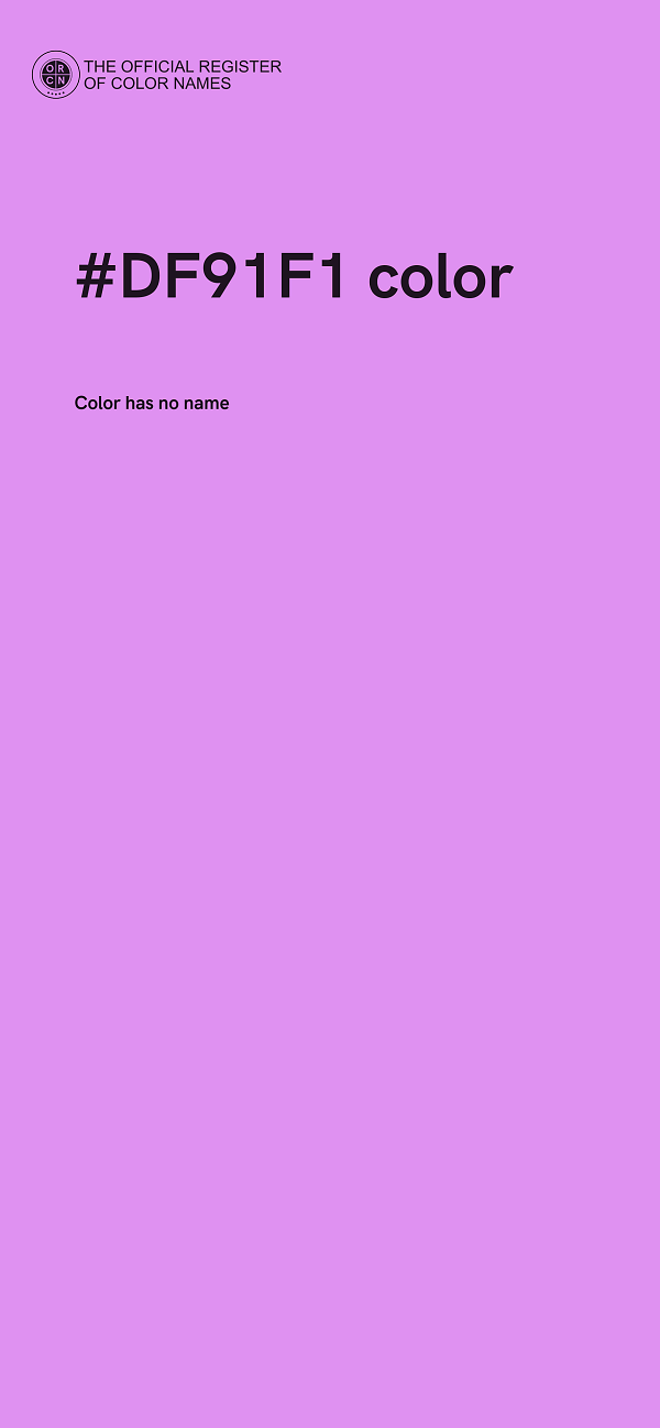 #DF91F1 color image