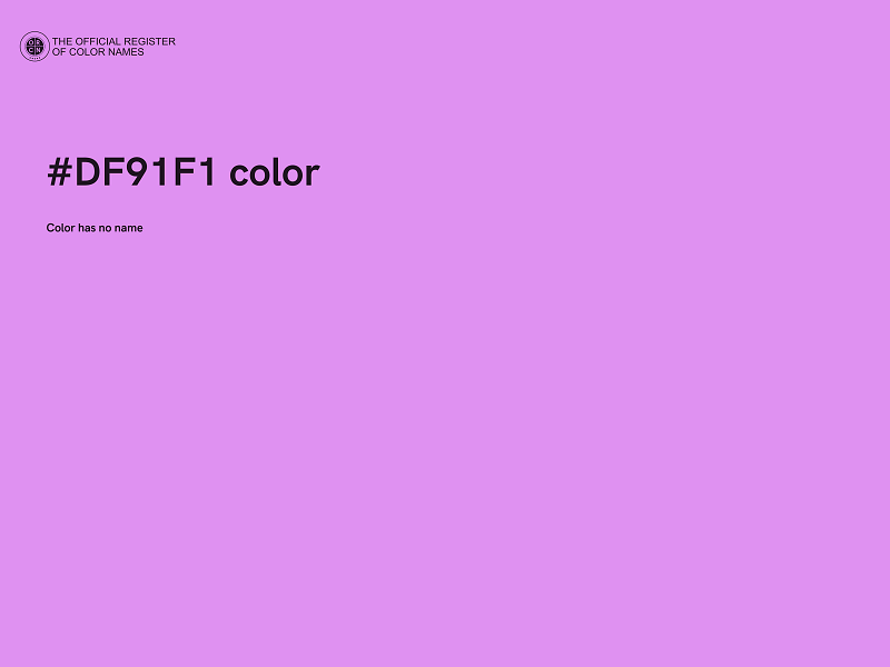 #DF91F1 color image