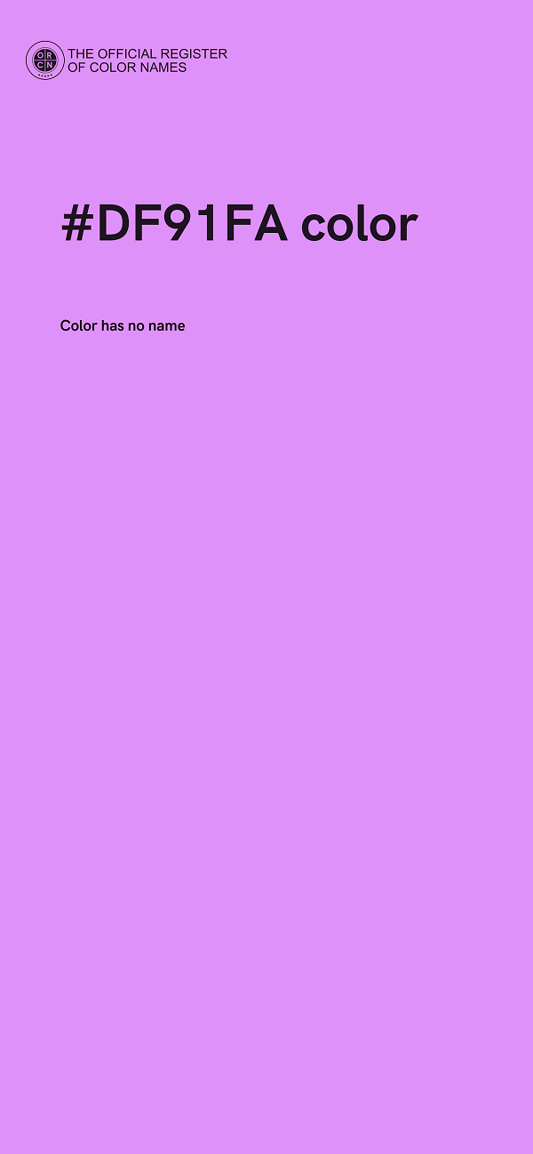 #DF91FA color image