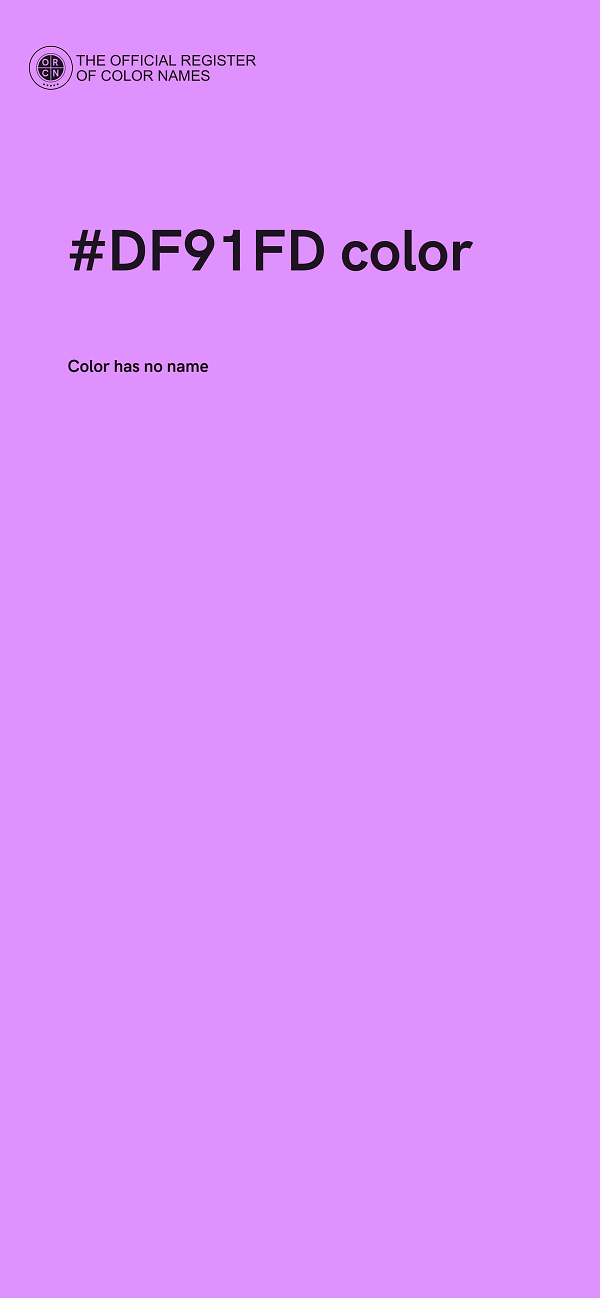 #DF91FD color image