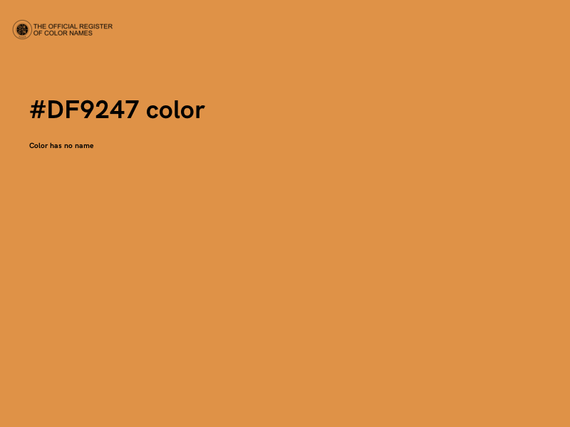 #DF9247 color image