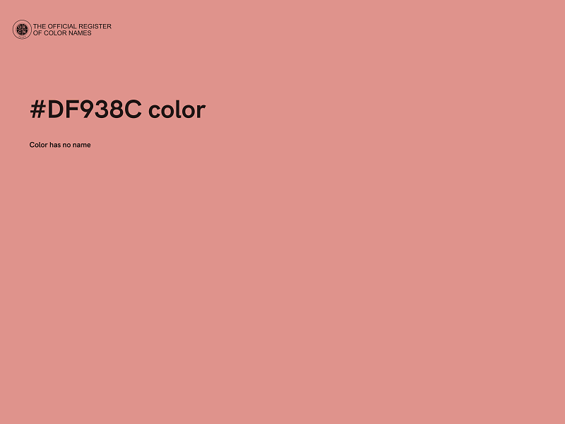 #DF938C color image