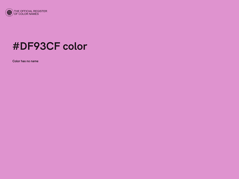 #DF93CF color image