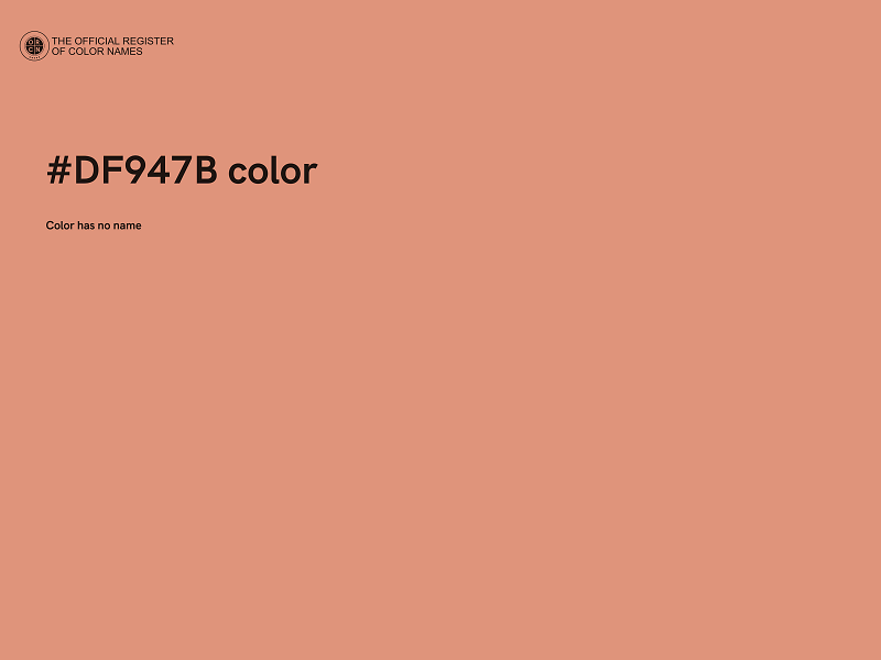 #DF947B color image