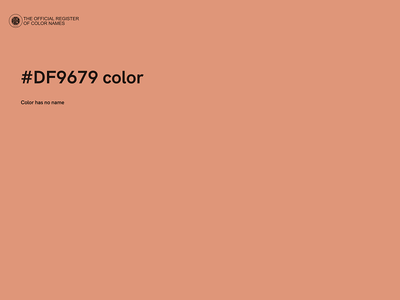 #DF9679 color image